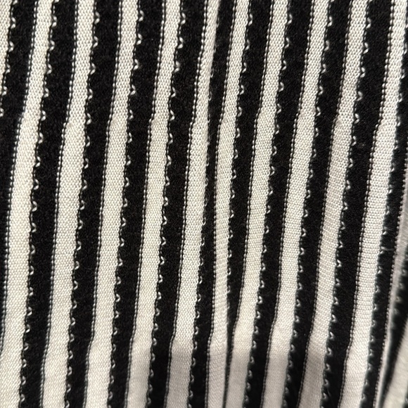 Calvin Klein Black /White Striped Midi Dress - Picture 5 of 7